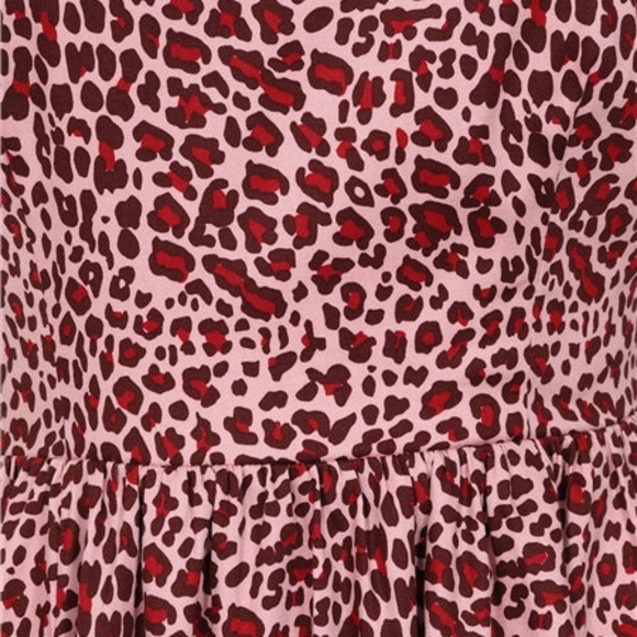 NWT L UK 14 Collectif Theo Pink Roar dress swing rockabilly retro pinup - Picture 4 of 5